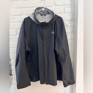 REI Black Outdoor Rain Jacket